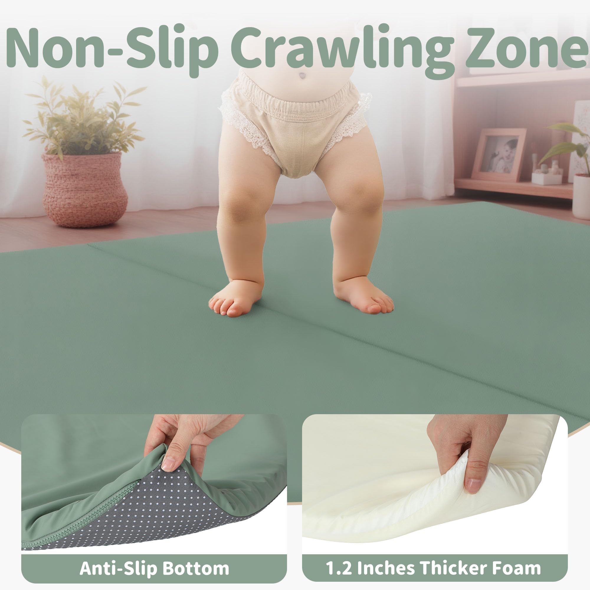 Bella's Friends non-slip bottom keeps baby stable during crawls