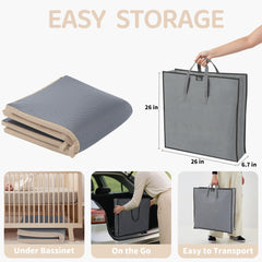 Bella’s Friends travel bag with foldable mat enables grab-and-go playdates.