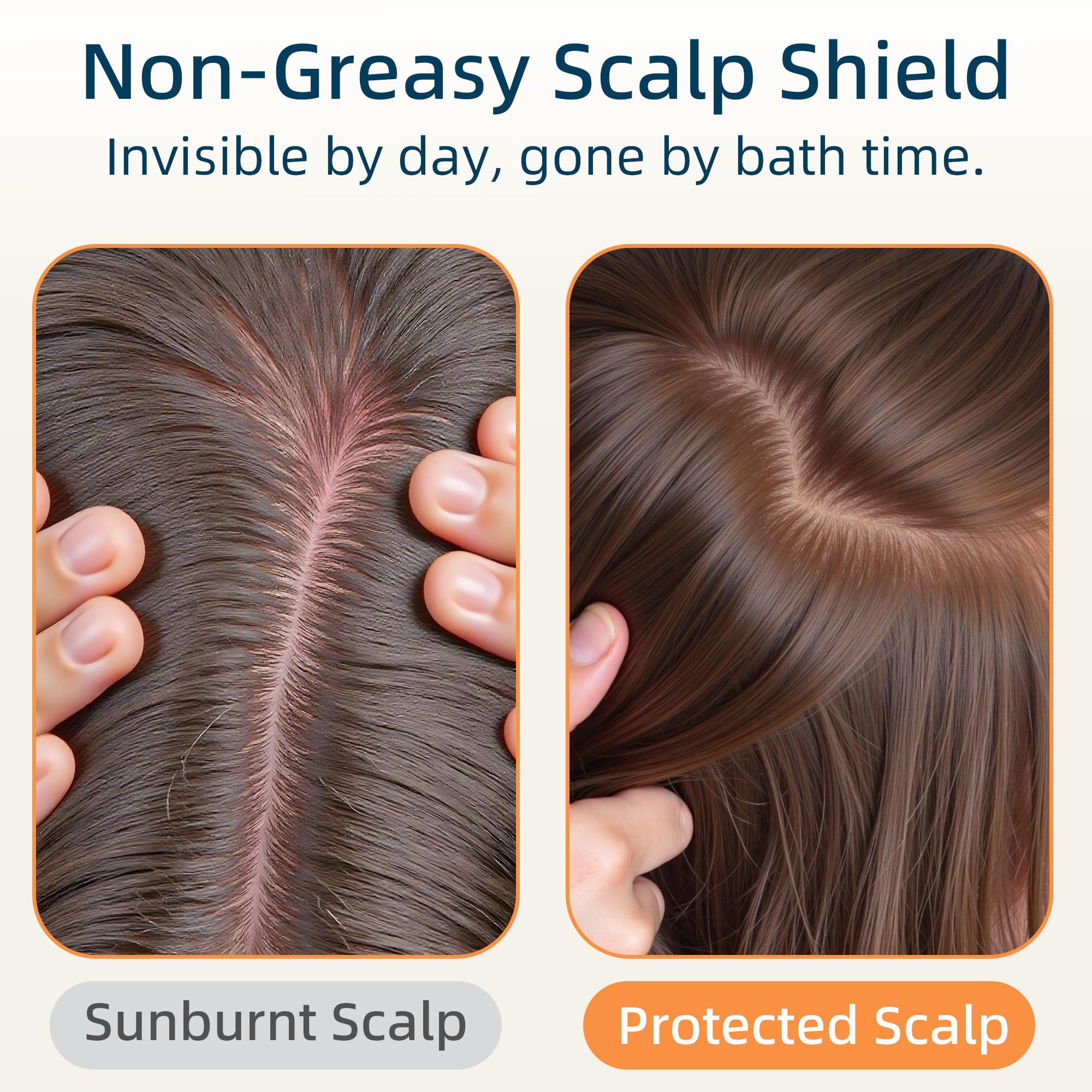 Bella's Friends SPF 50 safe-on-scalp design protects sensitive areas.