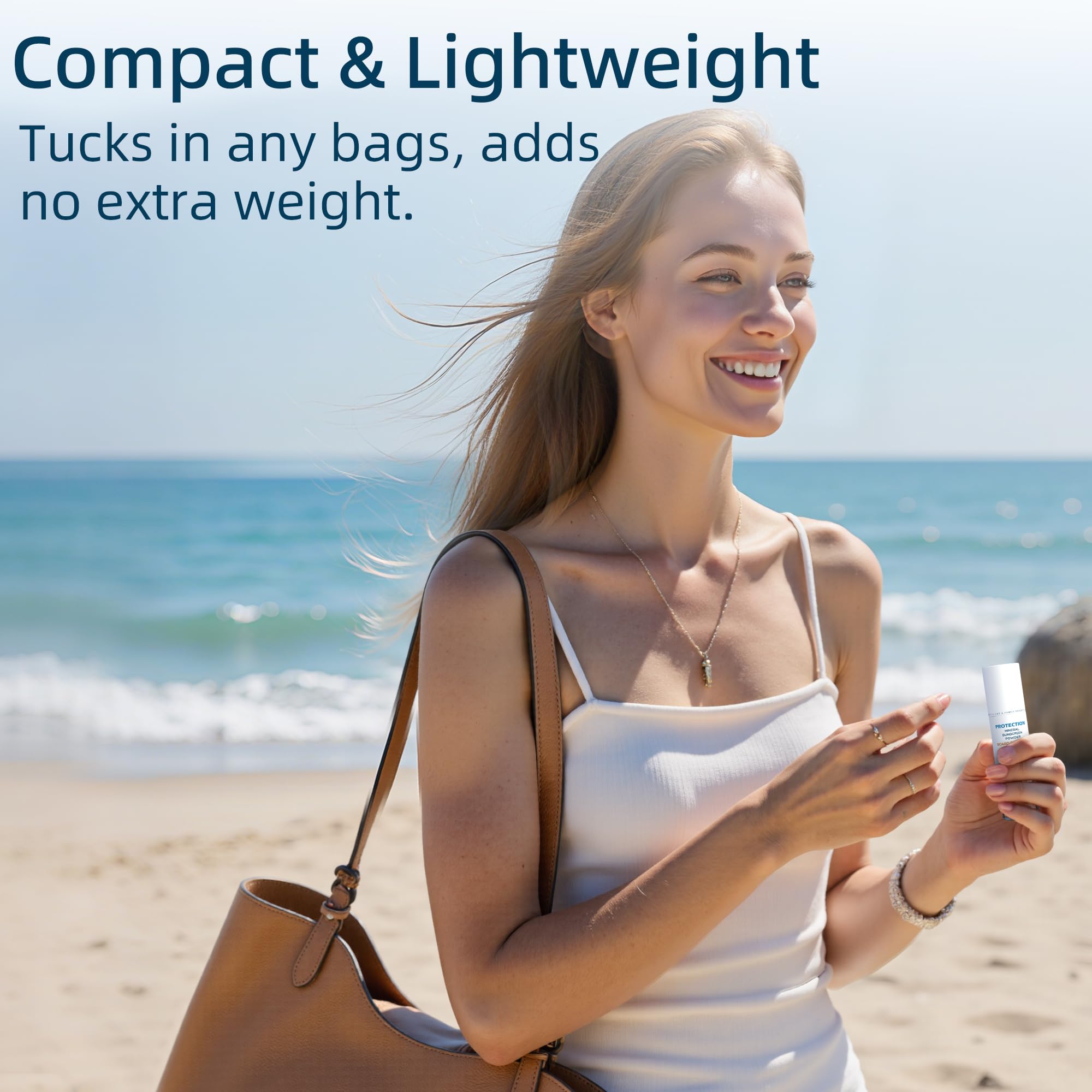 Bella's Friends SPF 50 translucent matte finish blends naturally for shine-free skin.