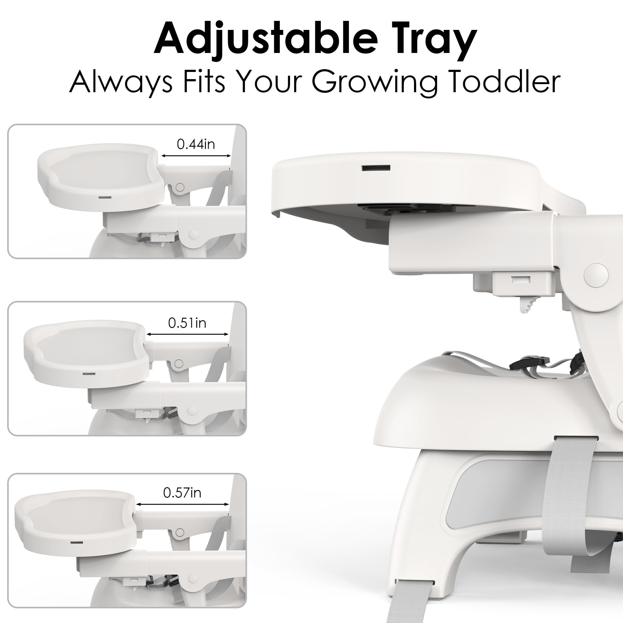 Bella’s Friends dining-table booster gray provides comfortable seating at meals.