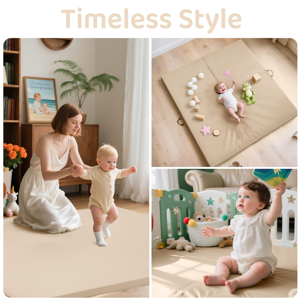 Bella’s Friends travel-ready mat folds flat for car trips and visits.