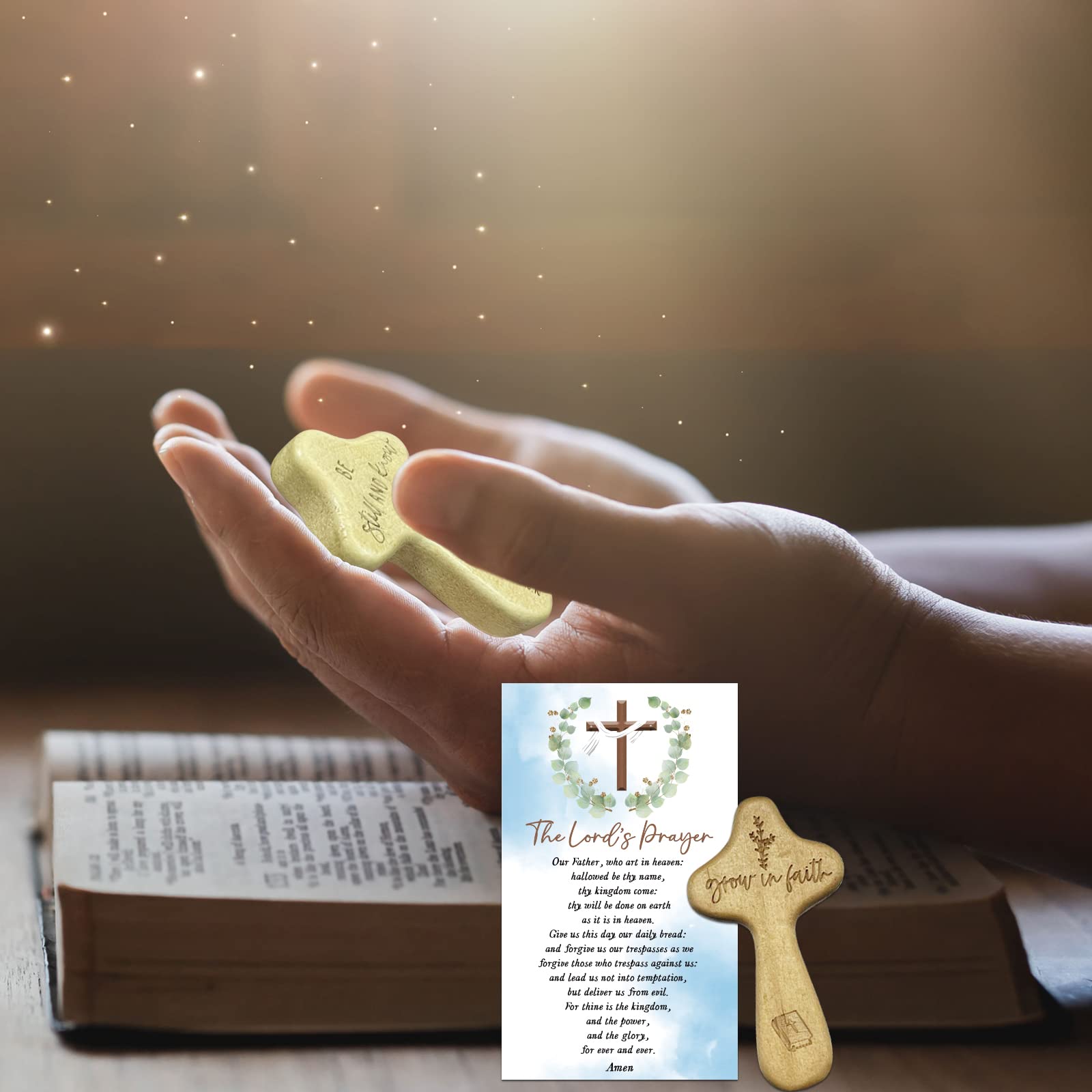 BelleAngle bulk set provides 30 crosses for events, gifts, or devotion spaces.