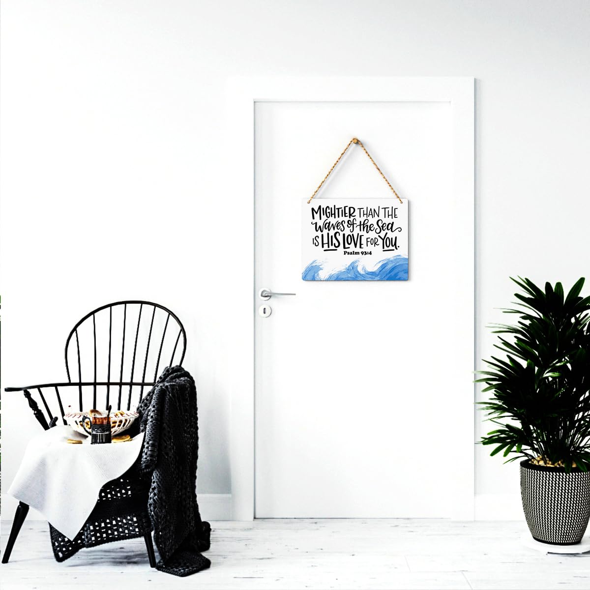 BELLOWDEER bedroom nursery wall art scripture decor for teen or baby space.