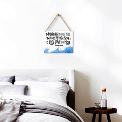 BELLOWDEER christian gift baby room sign scripture art for precious spaces.