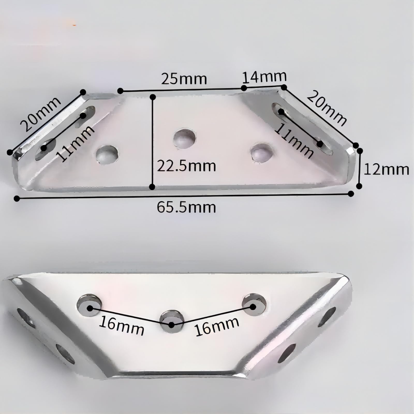 BellRhein silvery corner brackets image highlights rust-proof hardware for long-lasting furniture.
