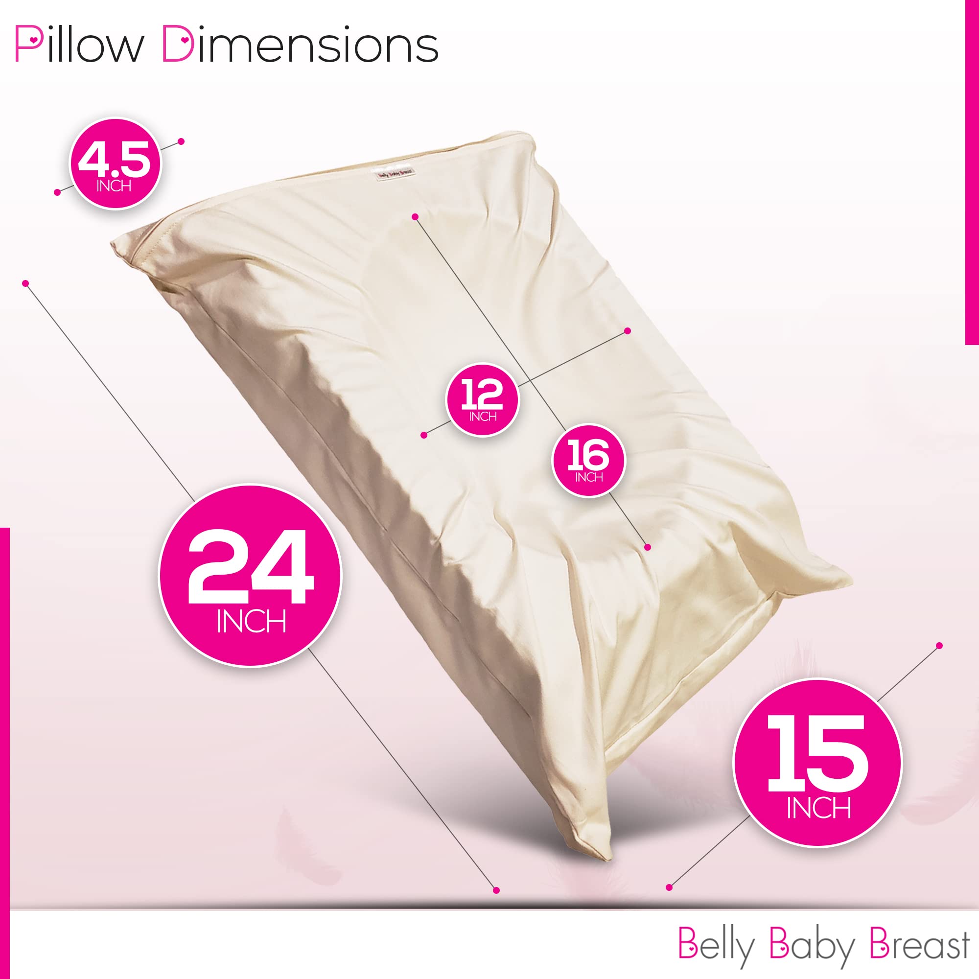 Belly Baby Breast Pillow belly-sleeper use designed for pregnancy comfort.