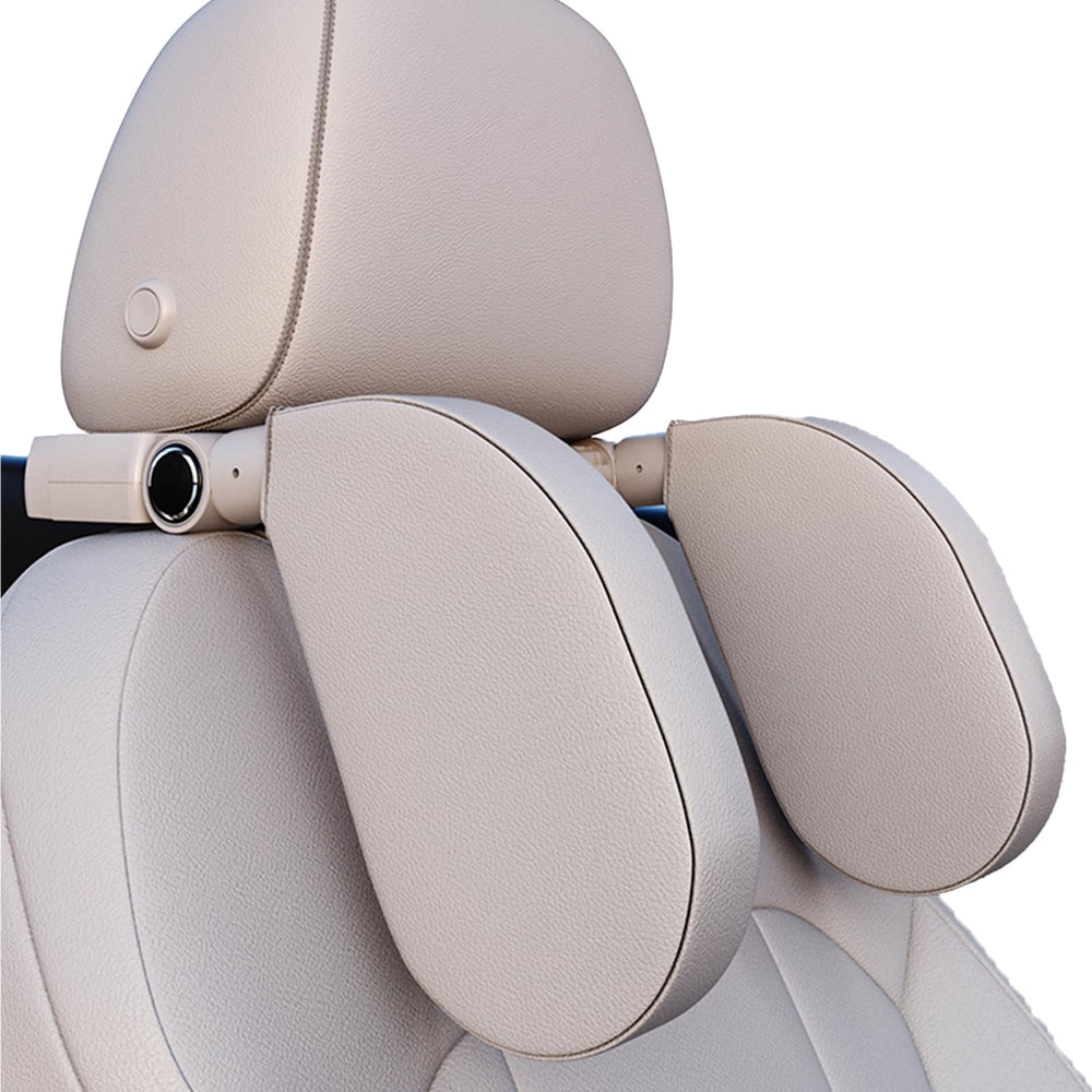 Belmeri car headrest pillow front view provides ergonomic neck support for long drives.