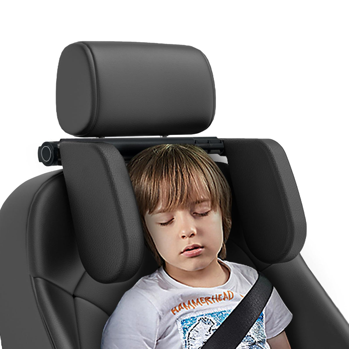 Belmeri car headrest pillow front view supports neck during long drives.