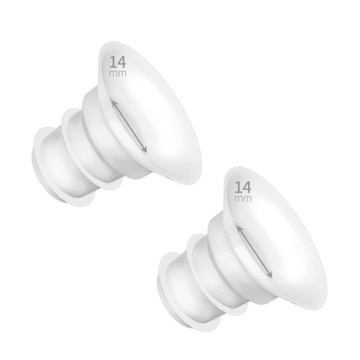 Belmikal 14mm silicone flange insert closeup for targeted comfort in pumping.