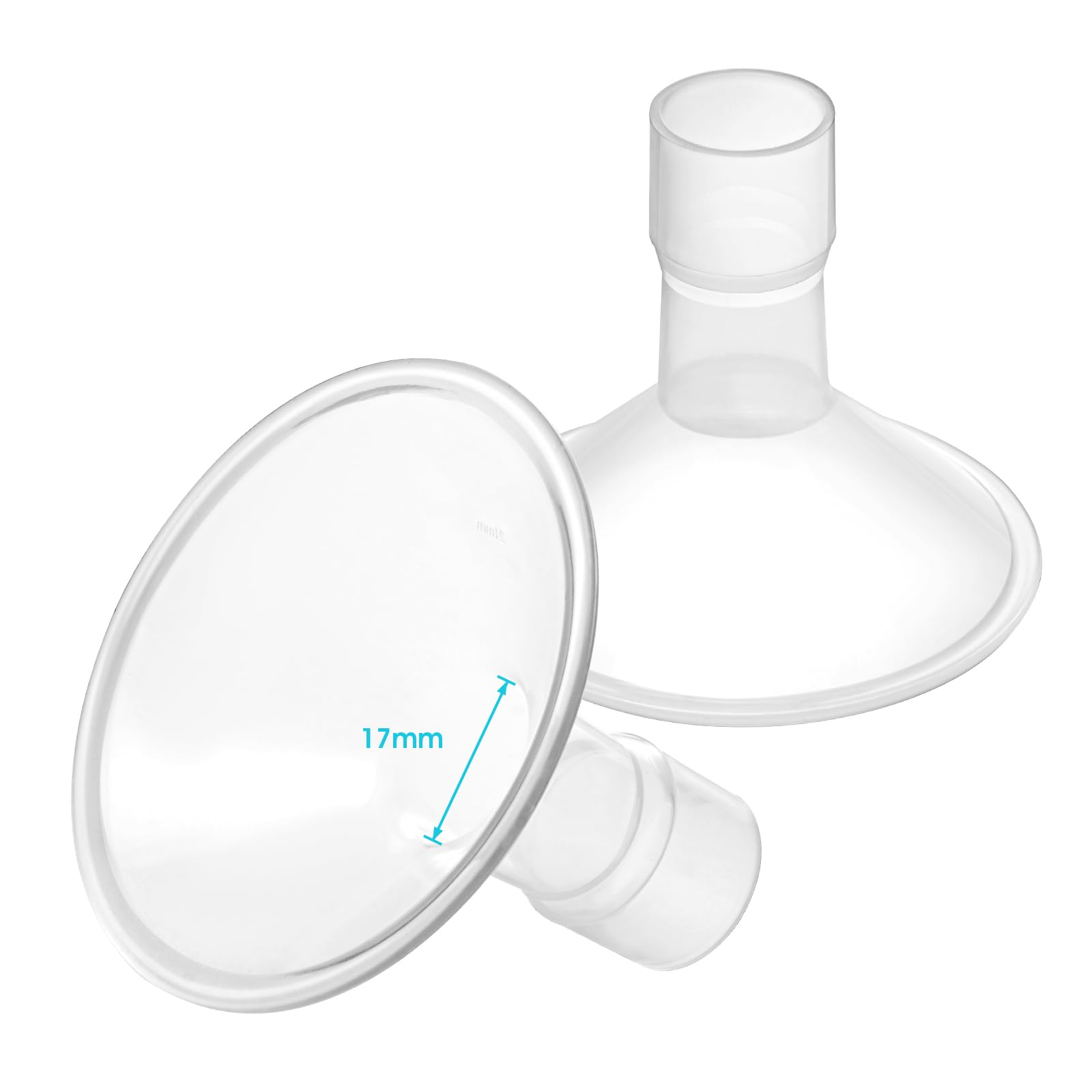 Belmikal 17mm flange closeup for comfortable pumping (14-16mm after pumping).