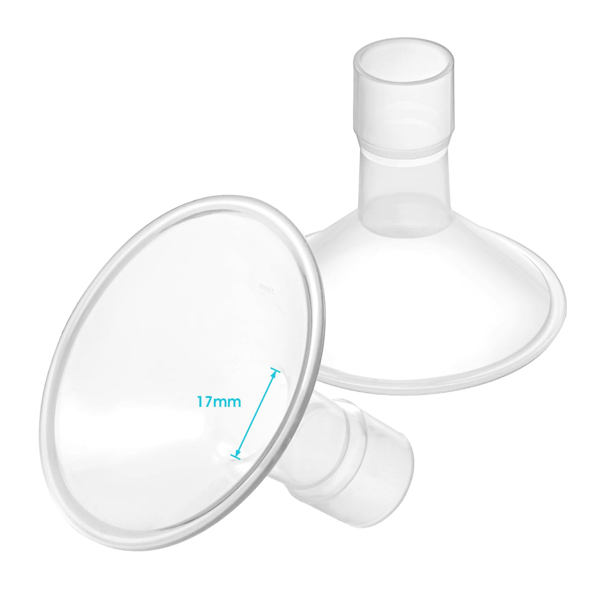 Belmikal 17mm flange closeup for comfortable pumping (14-16mm after pumping).