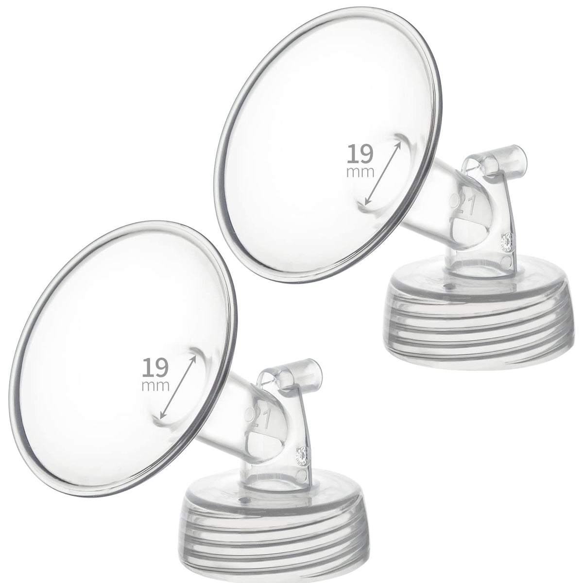 Belmikal 19mm flange pack of 2 for comfortable, compatible pumping with Spectra pumps.