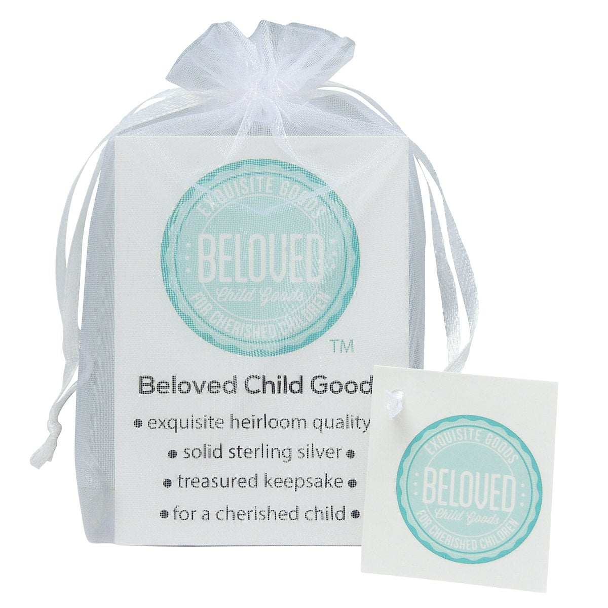 Beloved Child Goods Tiny Sterling Silver Cross Necklace 14-inch—gift for girl milestone.
