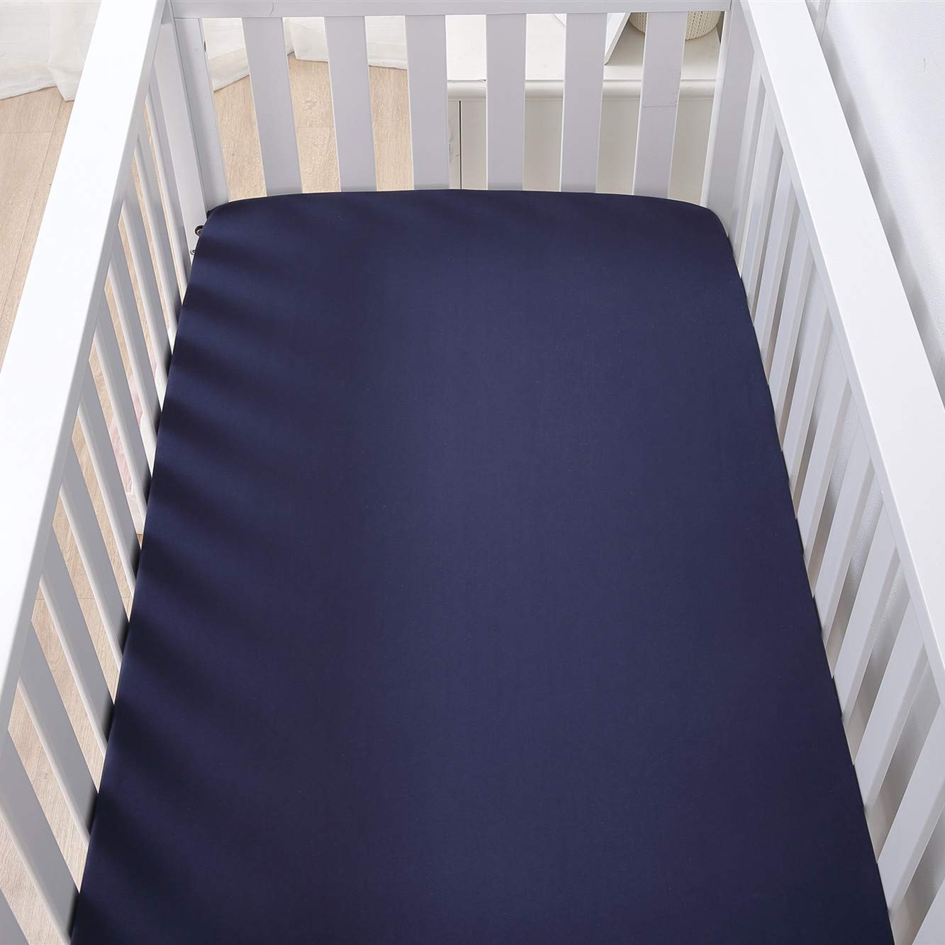 Belsden 3 Pack crib sheets black fitted highlights breathable microfiber for all-night comfort