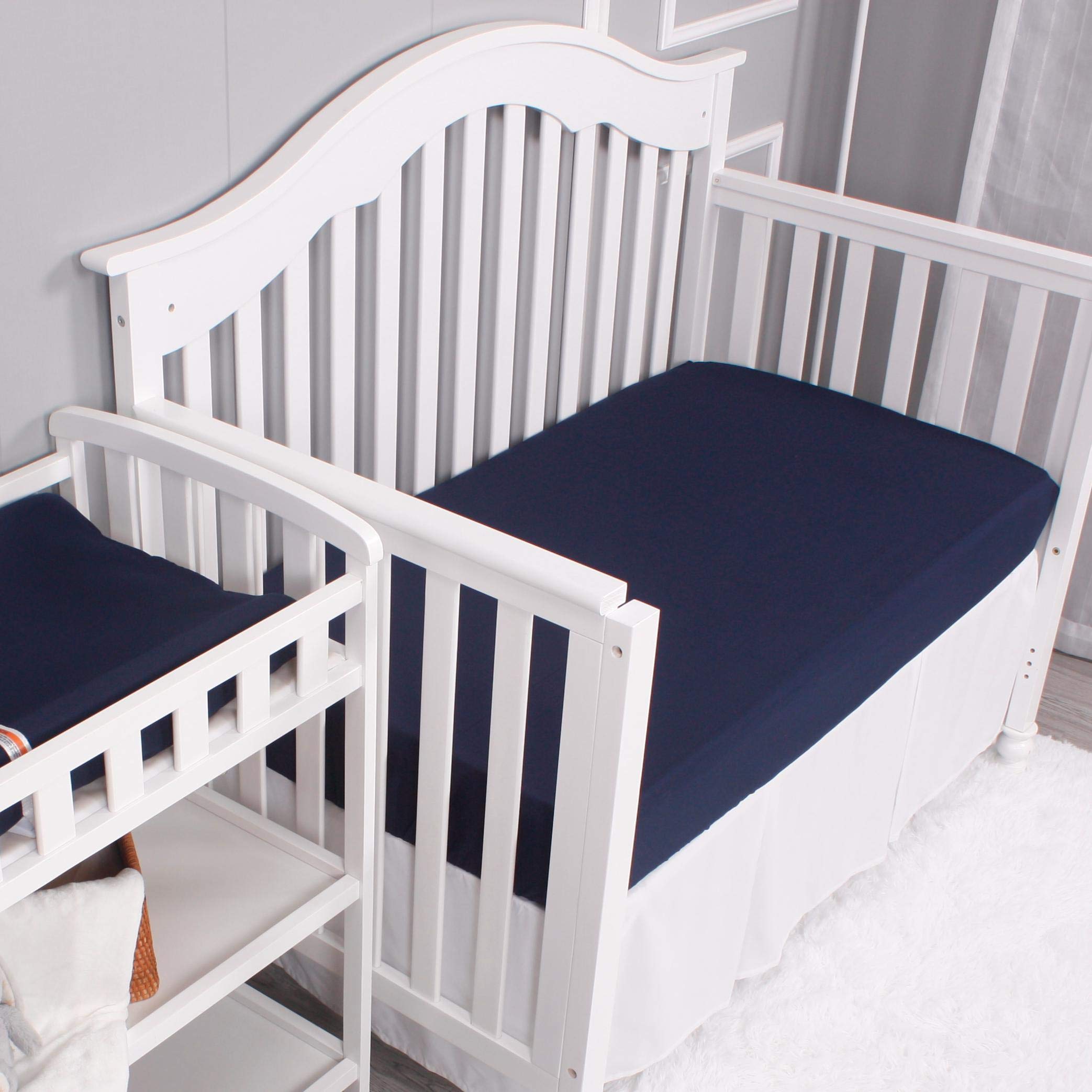 Belsden 3 Pack crib sheets grey fitted emphasizes silky-soft texture for baby's delicate skin