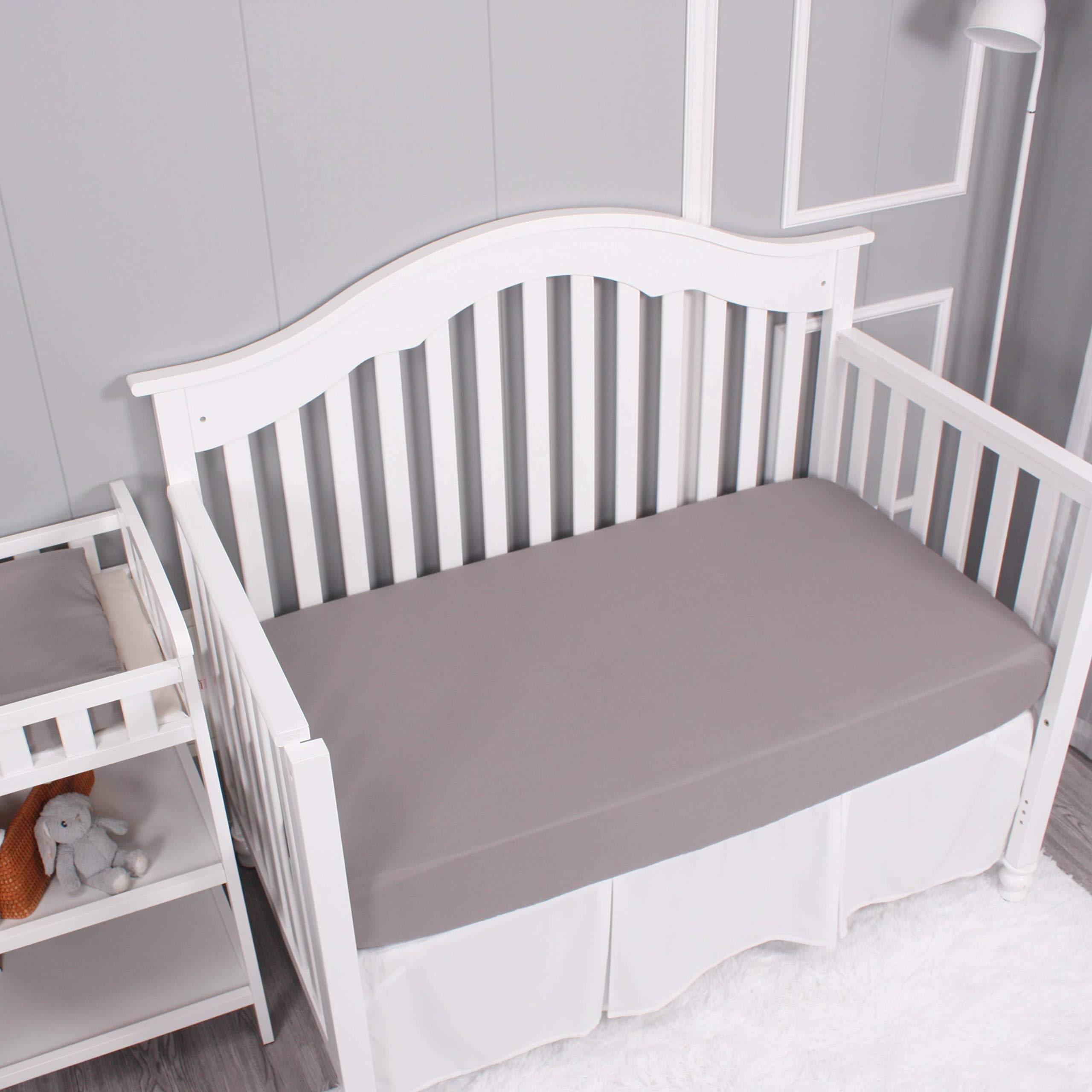 Belsden 3 Pack crib sheets soft-silk texture for gentle baby sleep