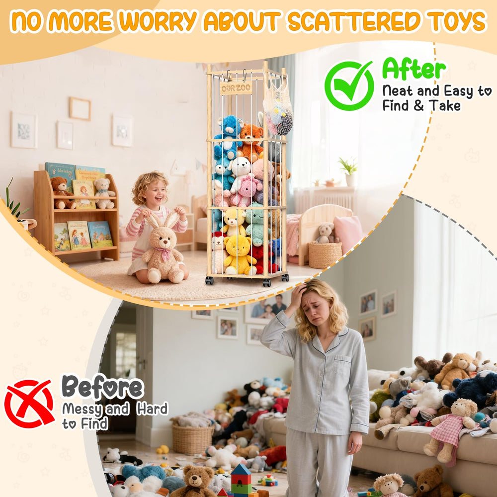 Belveora portable building-block bag for small toys and craft supplies.