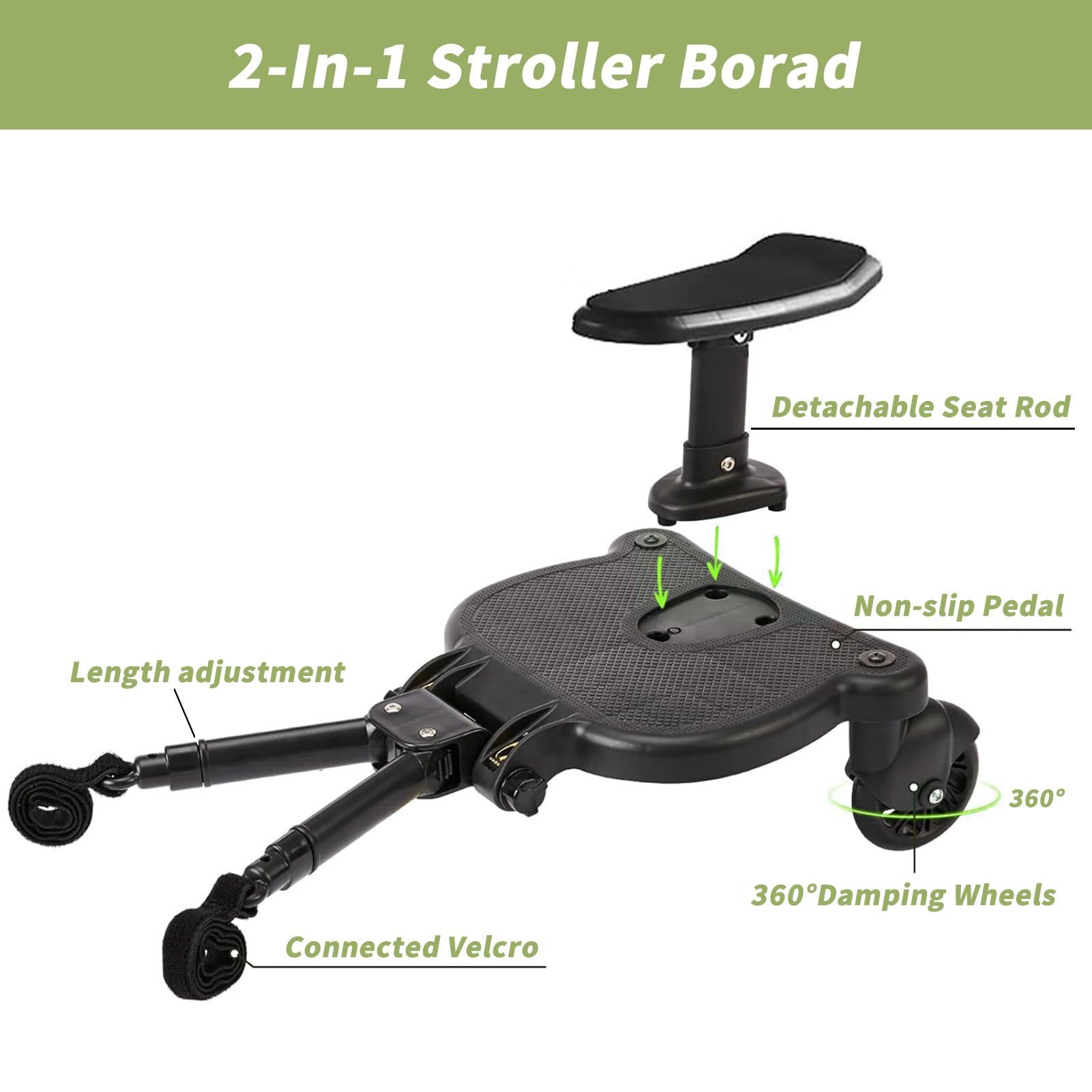 Belzvalle tandem-solution replaces bulky strollers for errands.