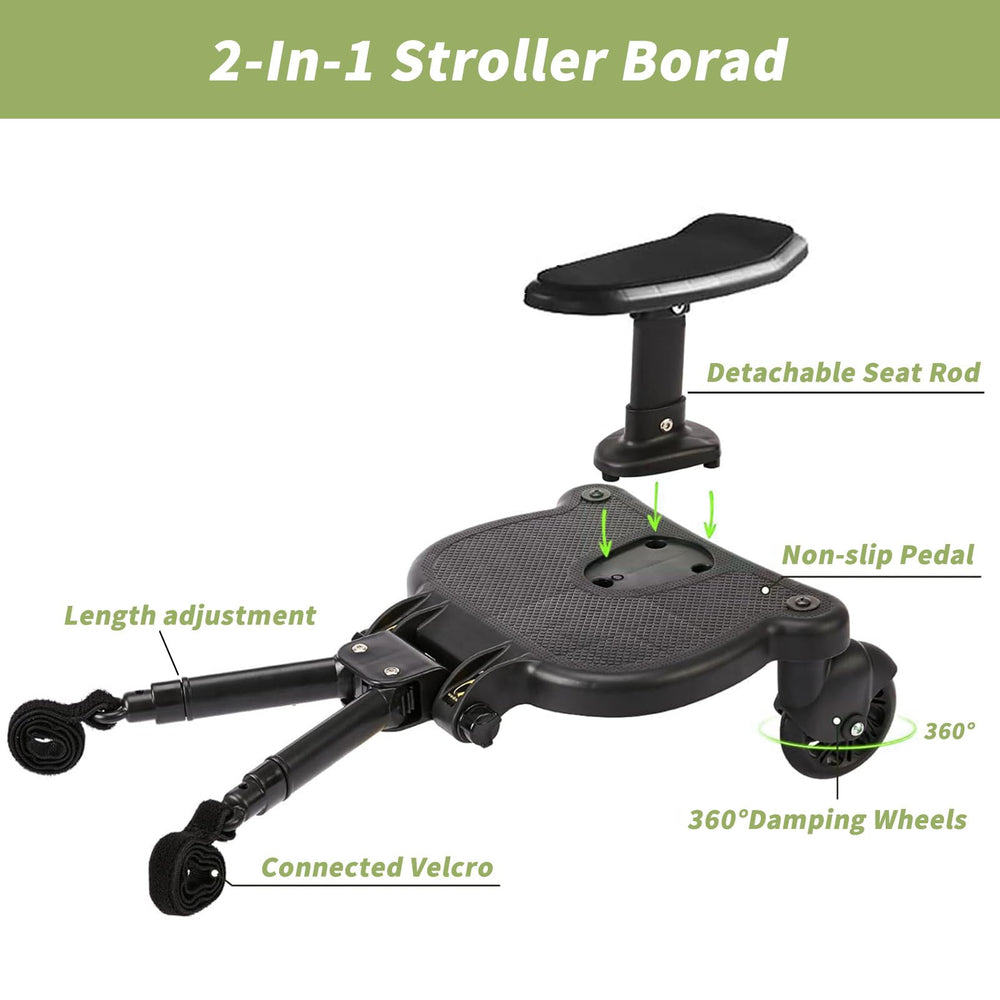 Belzvalle tandem-solution replaces bulky strollers for errands.