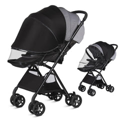 Bemece baby mosquito net on stroller setup delivers quick protection during daily strolls.