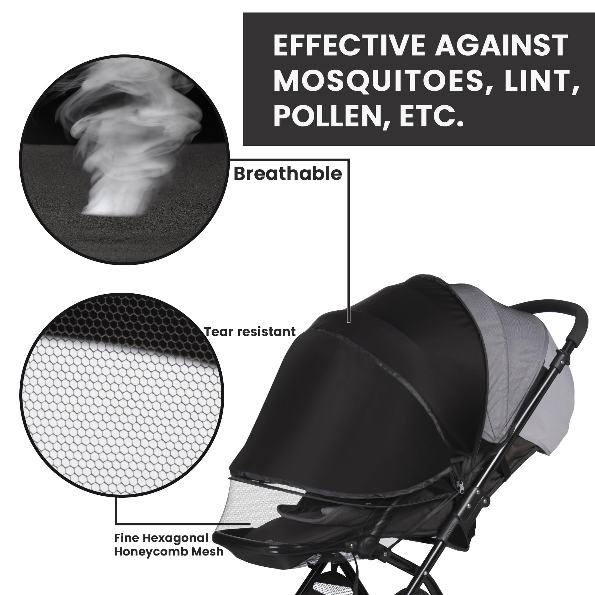 Bemece PVC-supported framework keeps the net open during movement.