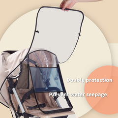 Bemece Stroller Rain Cover side ventilation highlights breathable design for comfort