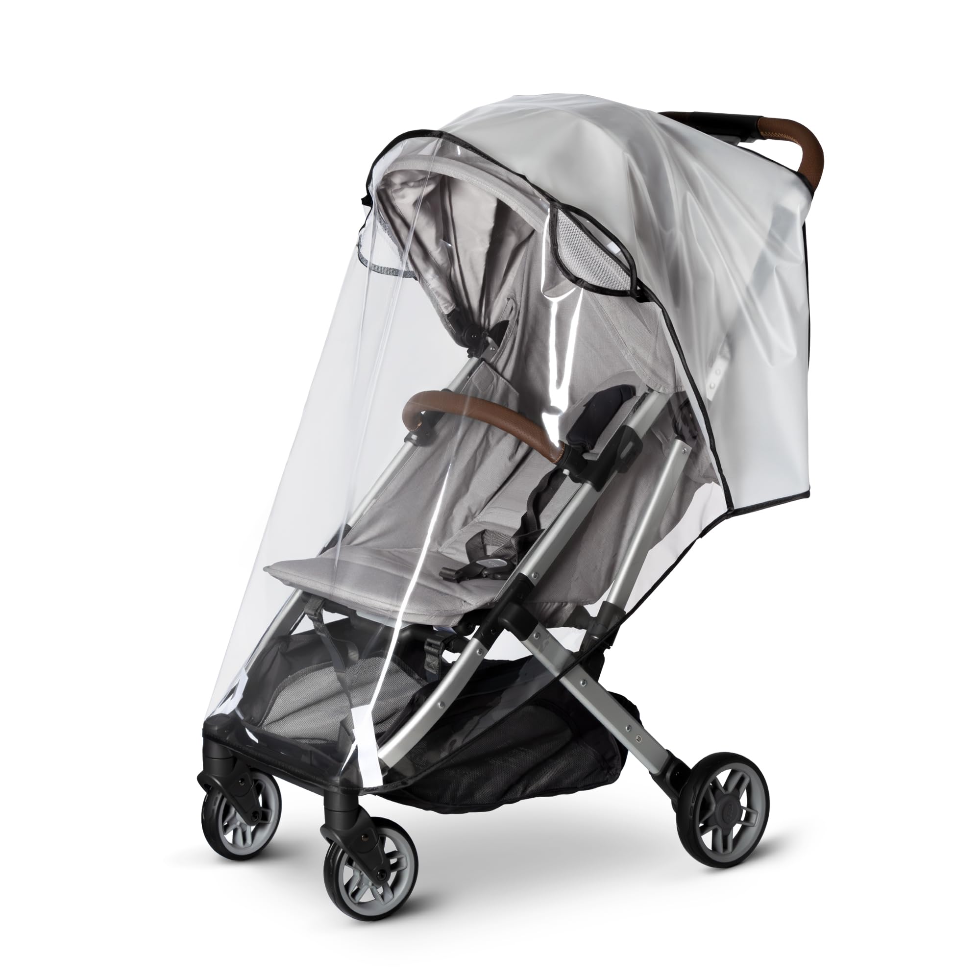 Bemece stroller rain cover provides clear visibility with weather protection