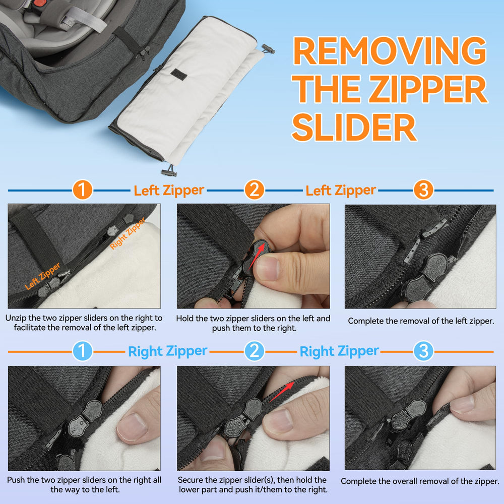Bemece Winter Baby Car Seat Cover elastic drawcord ensures snug fit