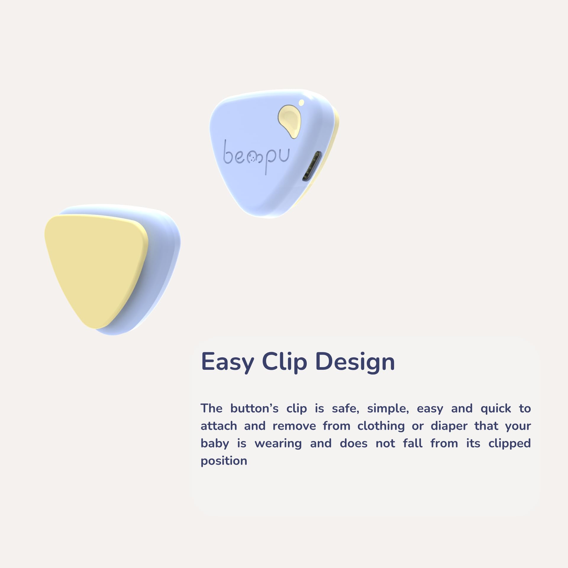 Bempu Bellybutton baby-safe materials ensure comfortable skin contact.