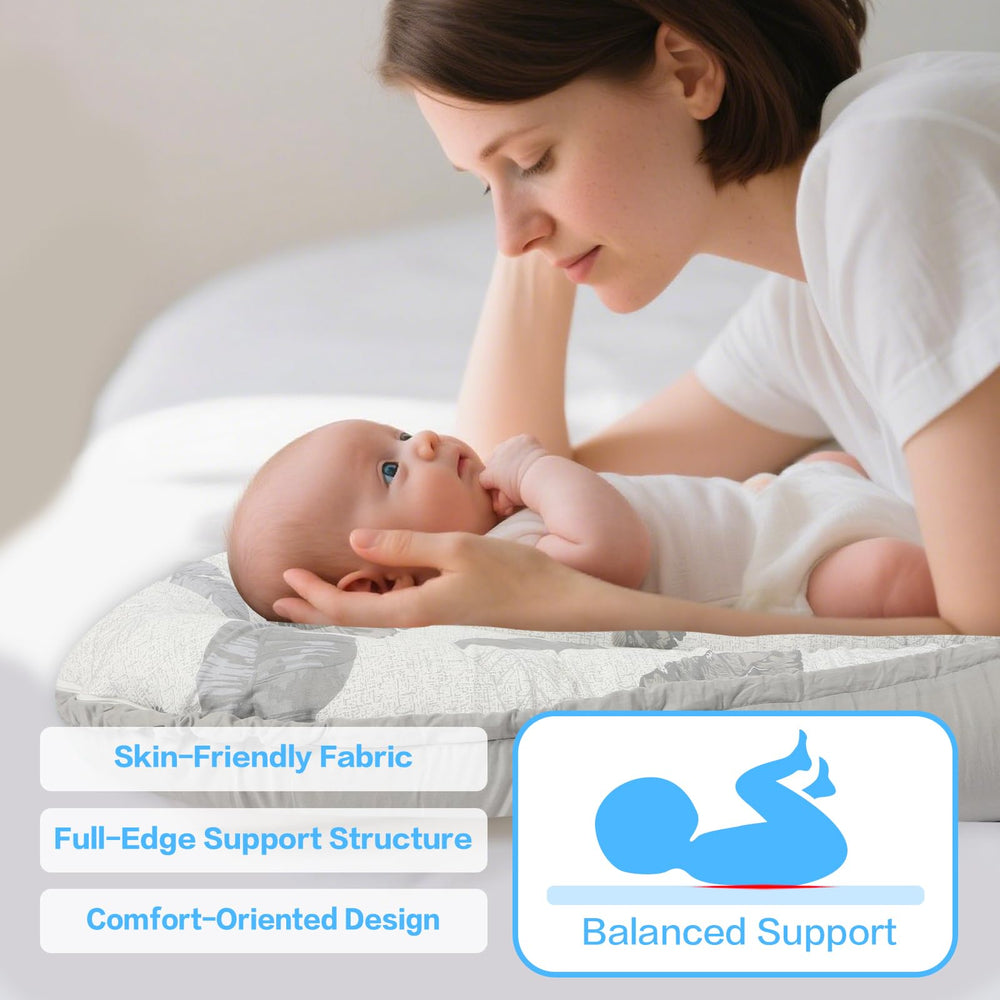 BEMPUS Baby Lounger uses skin-friendly materials suitable for delicate infant skin.