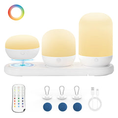 Benaep 3in1 night light modes for kid-friendly mood lighting.