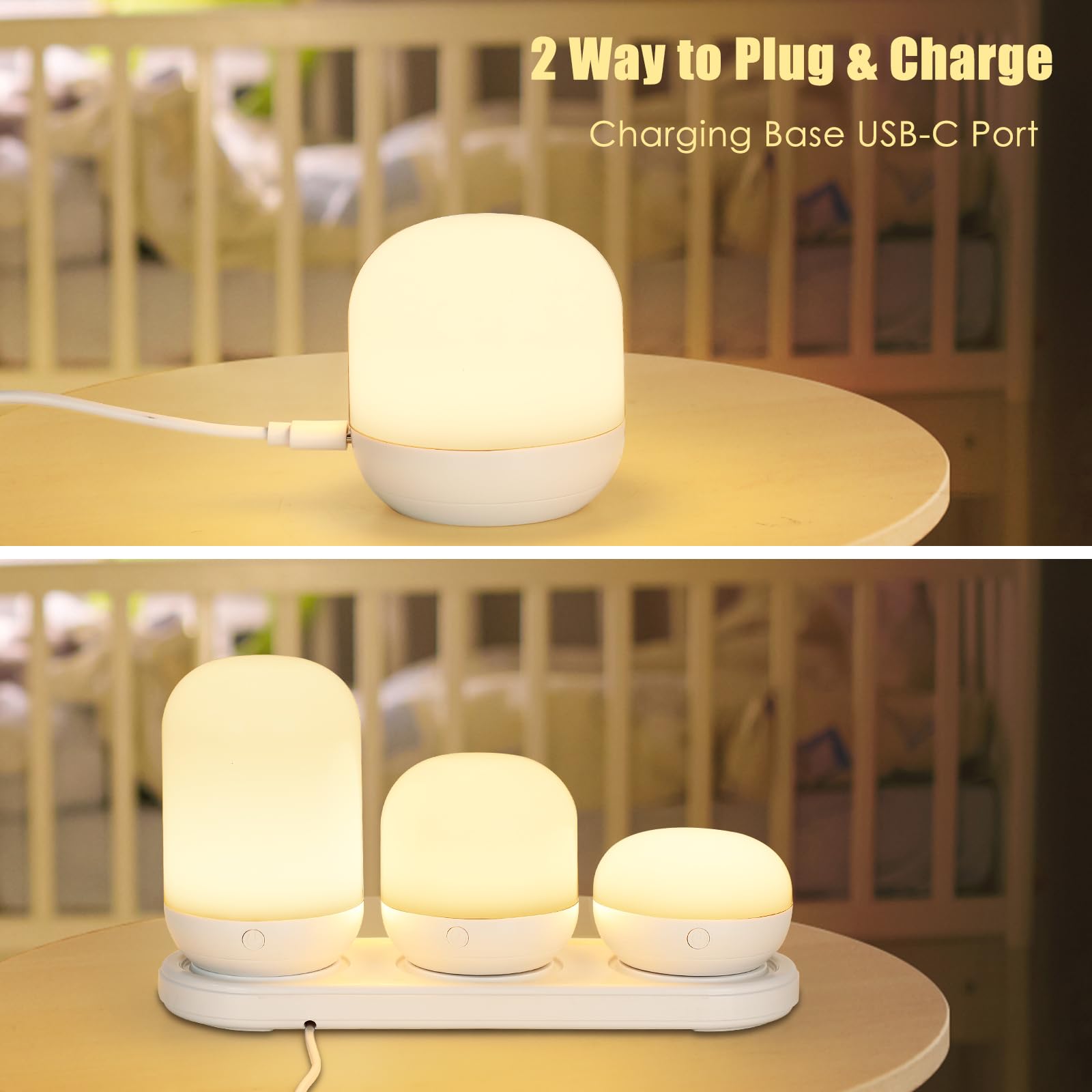 Benaep wall clip attachments turn lights into wall-mounted or portable lamps.