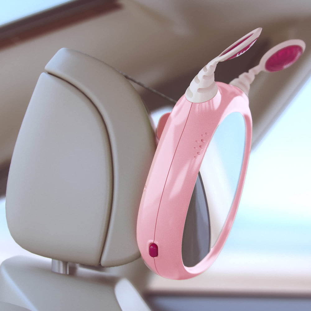 Benbat Active Baby Car Mirror Pink four tunes aid calm moments