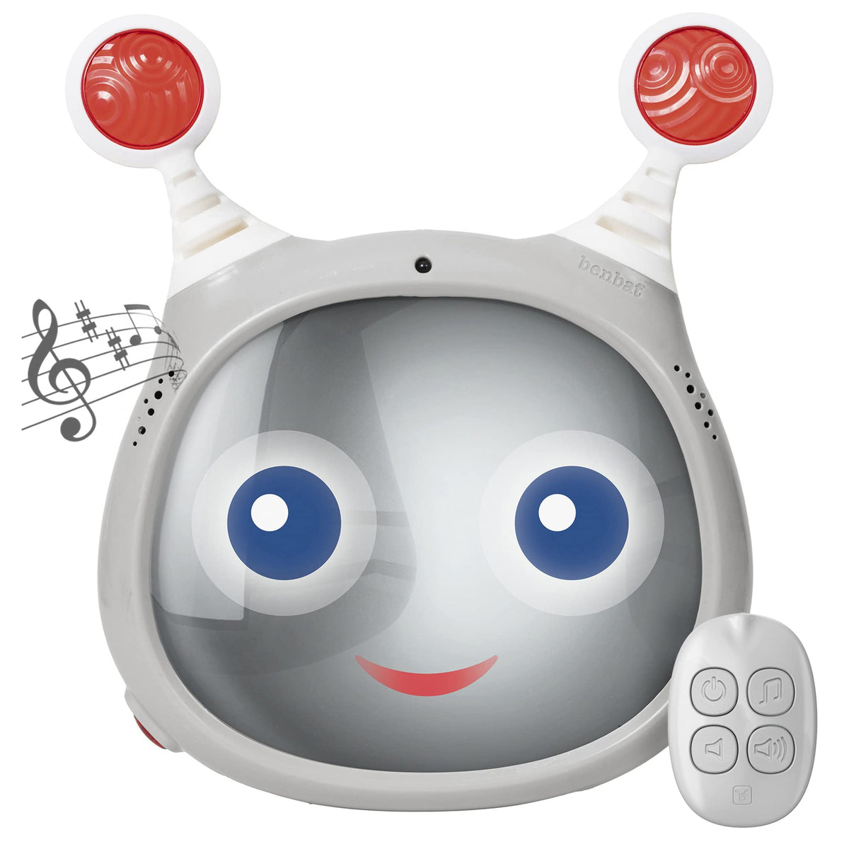 BENBAT OLY Active Car Mirror grey side view clearly shows baby's face for quick checks.