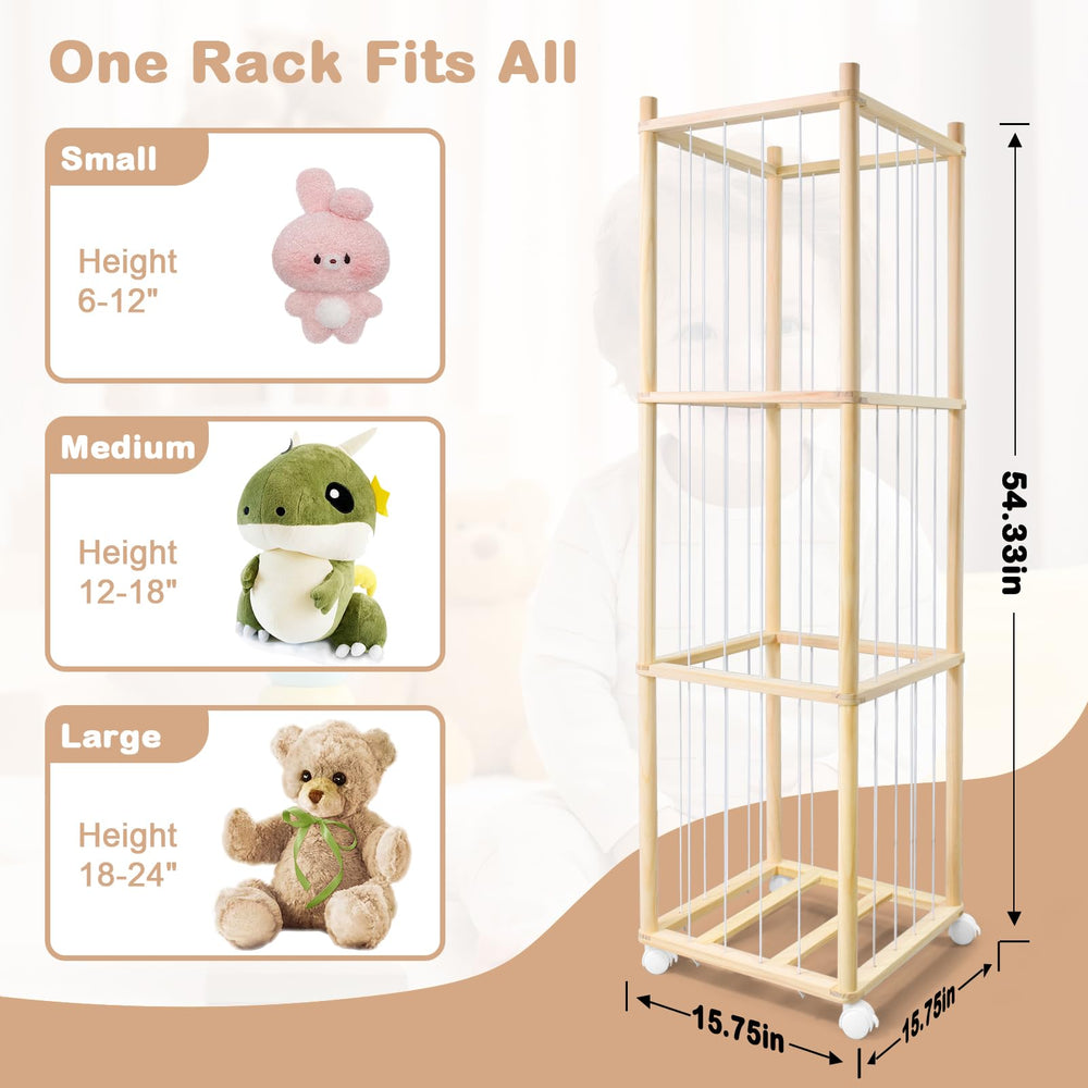 BENCHRY nursery-playroom-decor adds charm while keeping plush toys within easy reach.
