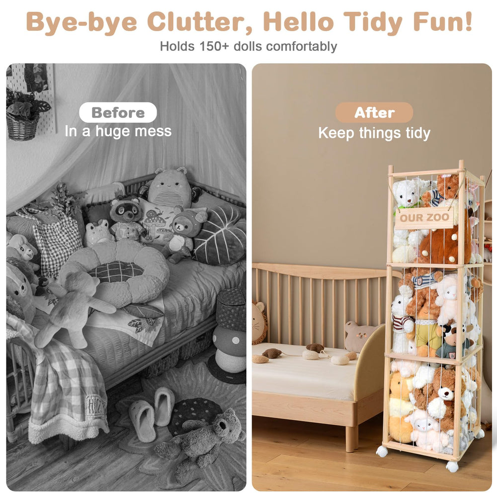 BENCHRY space-saving nursery toy organizer fits cluttered play areas