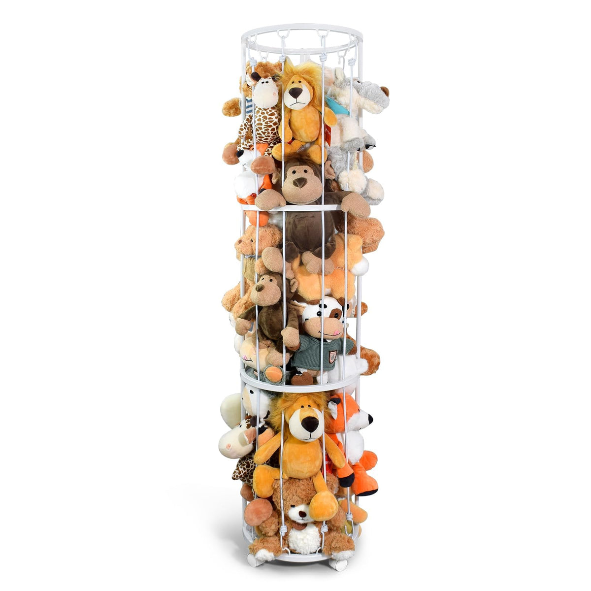 BENCHRY stuffed animal storage zoo assembly shows easy setup for playroom organization.