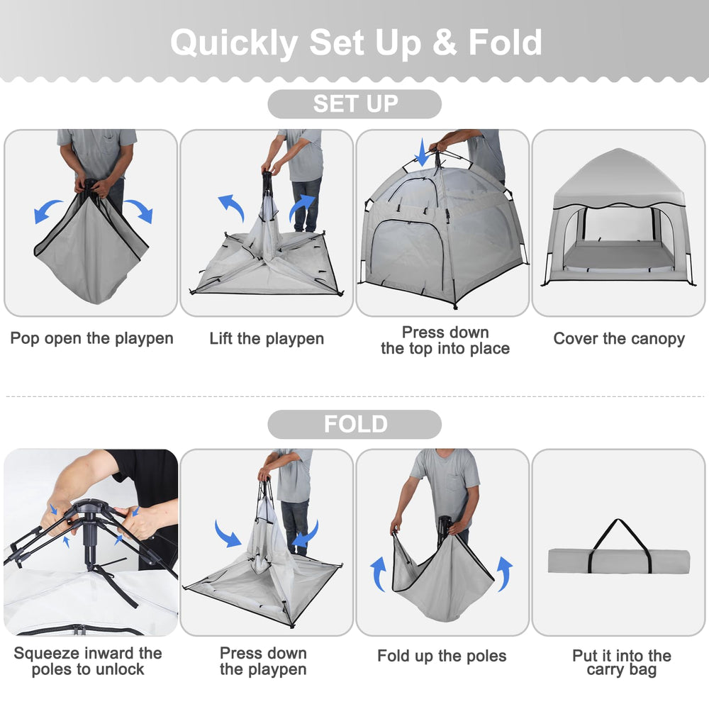 Bend River beach tent design folds into a compact travel bag for trips.