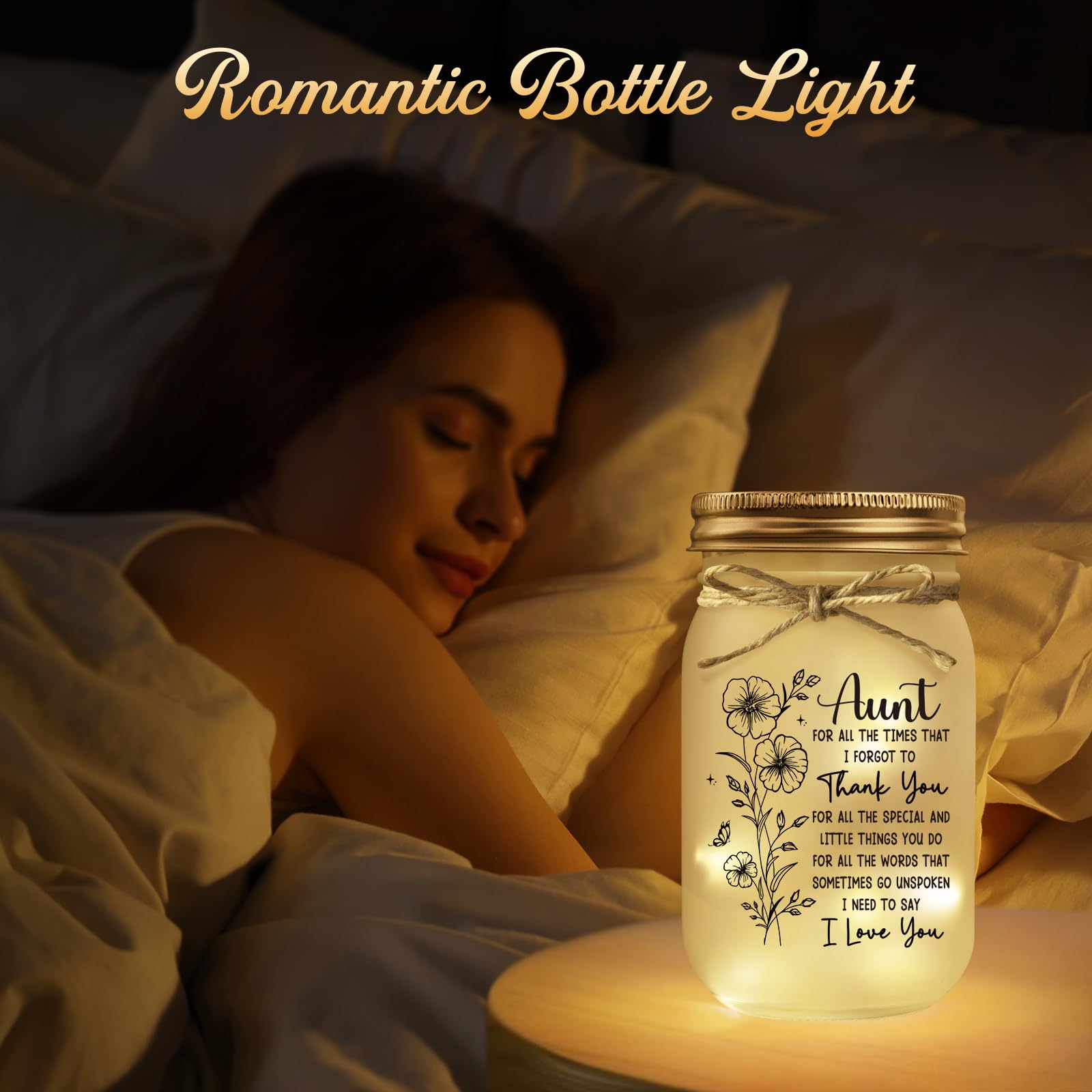 BeneCharm mason jar decor on a desk or shelf