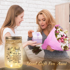 BeneCharm mason jar with warm LED lights creates inviting ambient glow