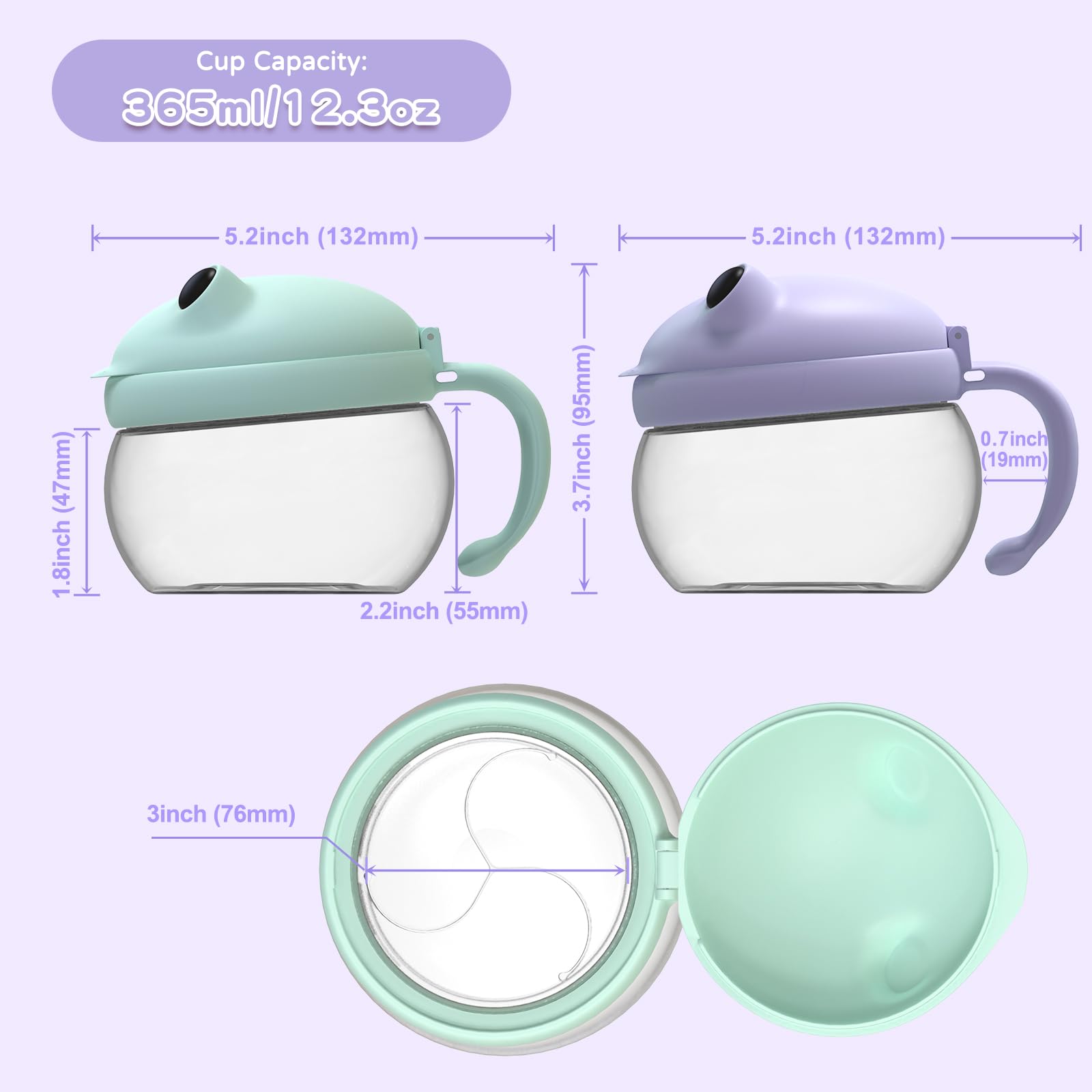 BeneLabel green and purple color pack for kid-friendly choice.