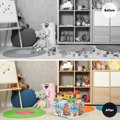 BENGRONGAE nursery organization bin for toys and books keeping baby spaces tidy
