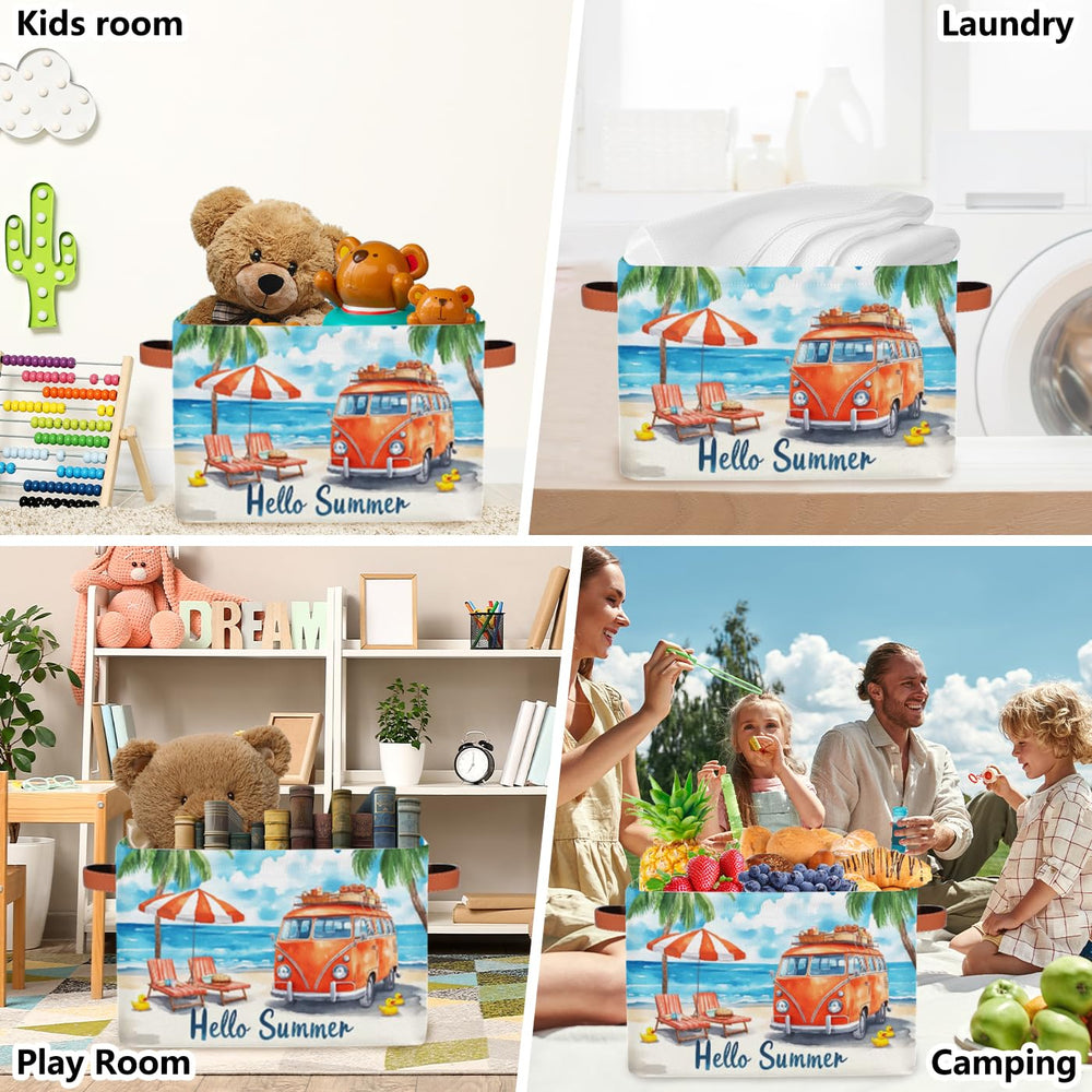 BENGRONGAE durable polyester bin withstands daily use as versatile home organization