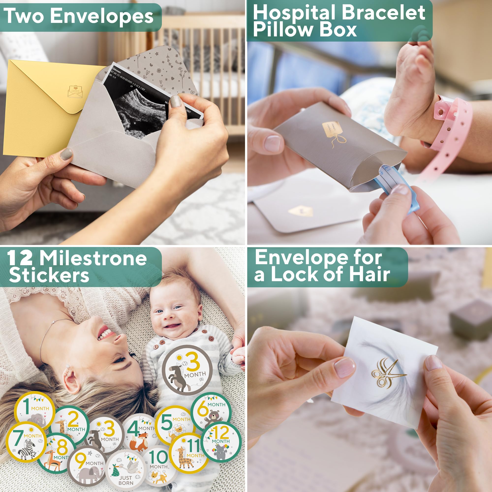 Benicci imprint frames to preserve cherished baby prints securely.