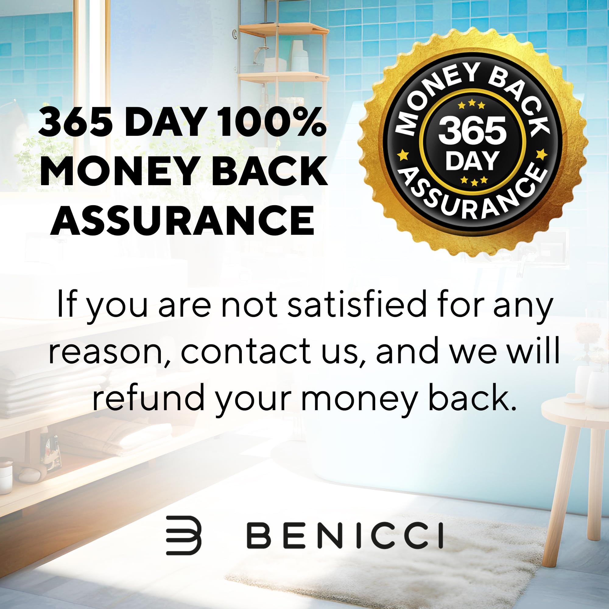 Benicci non-slip design minimizes slips on wet surfaces