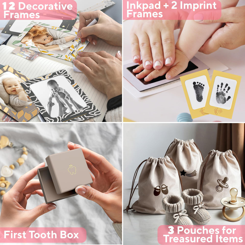 Benicci Ultimate Baby Keepsake Box clean touch inkpad for mess-free baby prints