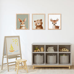 Benlarky bear print close-up emphasizes friendly character for kids.