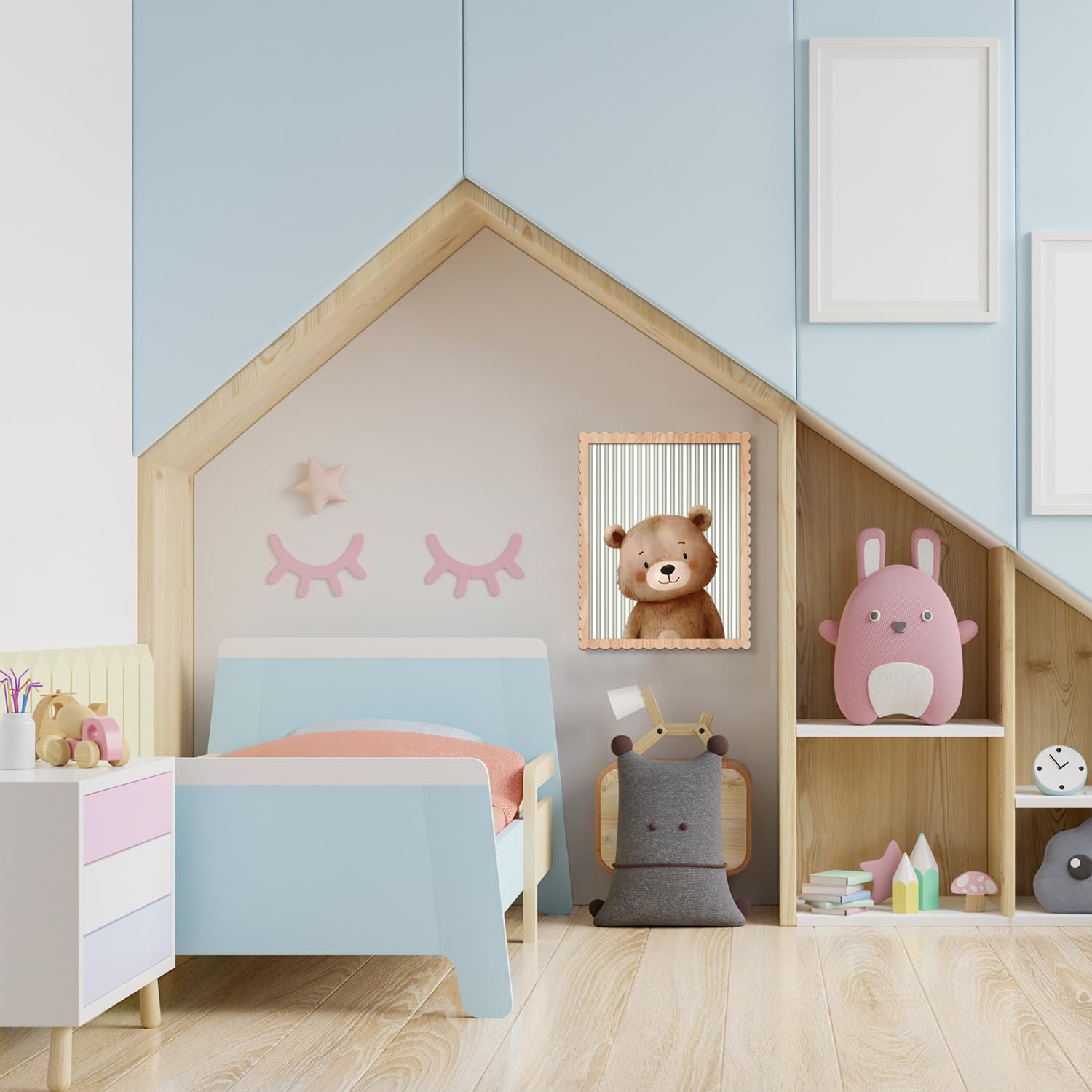 Benlarky wooden-frame detail image showcases quality and depth.