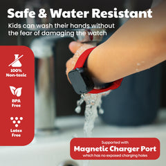 Benny Bradley's Potty Watch V4 crimson-melody alert plays a playful tune for routine cues